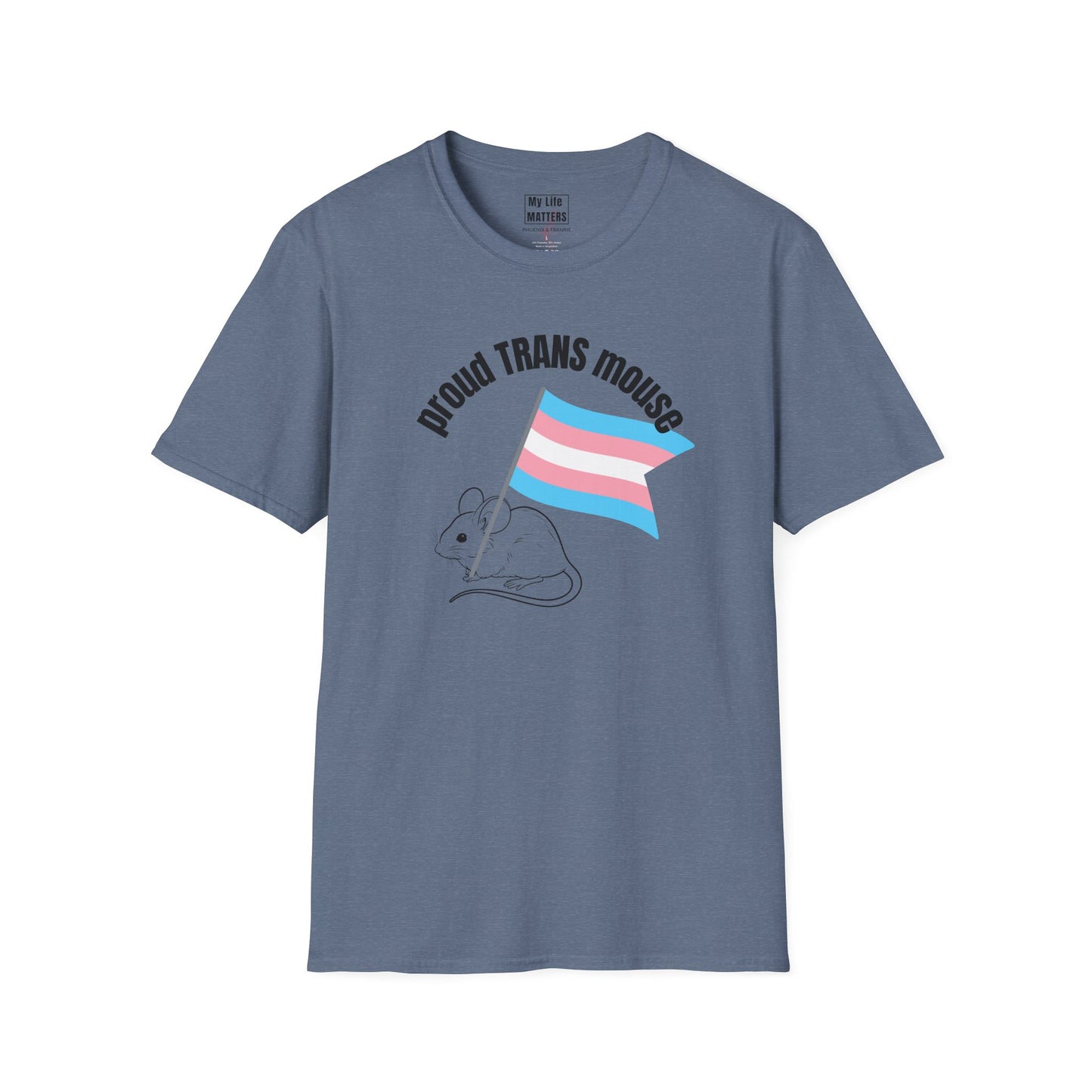 "Proud Trans Mouse"-T-Shirt