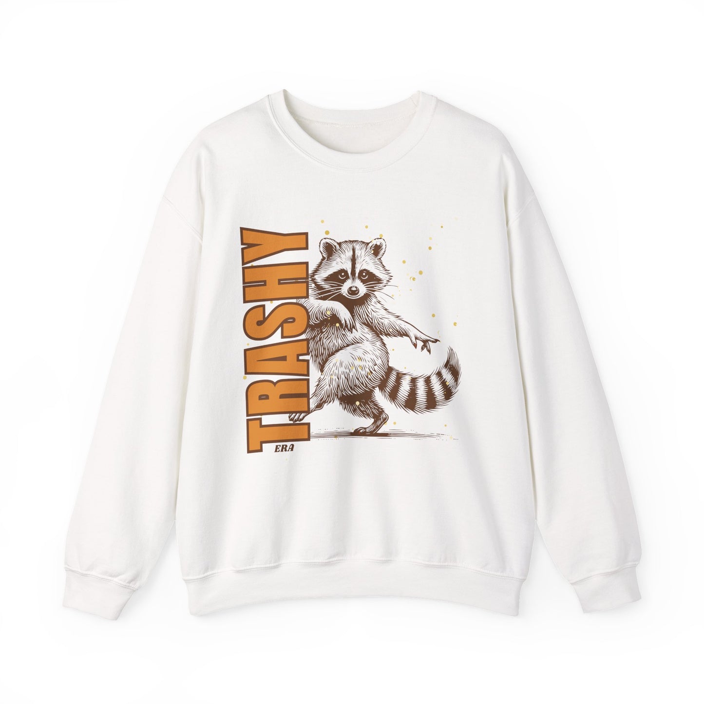 "Trashy Era" Retro Raccoon - crew sweatshirt