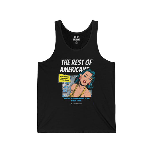 'The Rest of Americans' - Retro Graphic Tank top