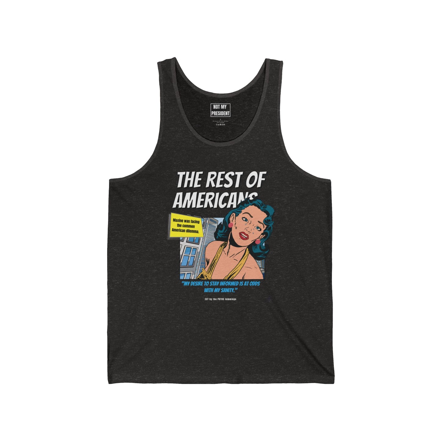 'The Rest of Americans' - Retro Graphic Tank top