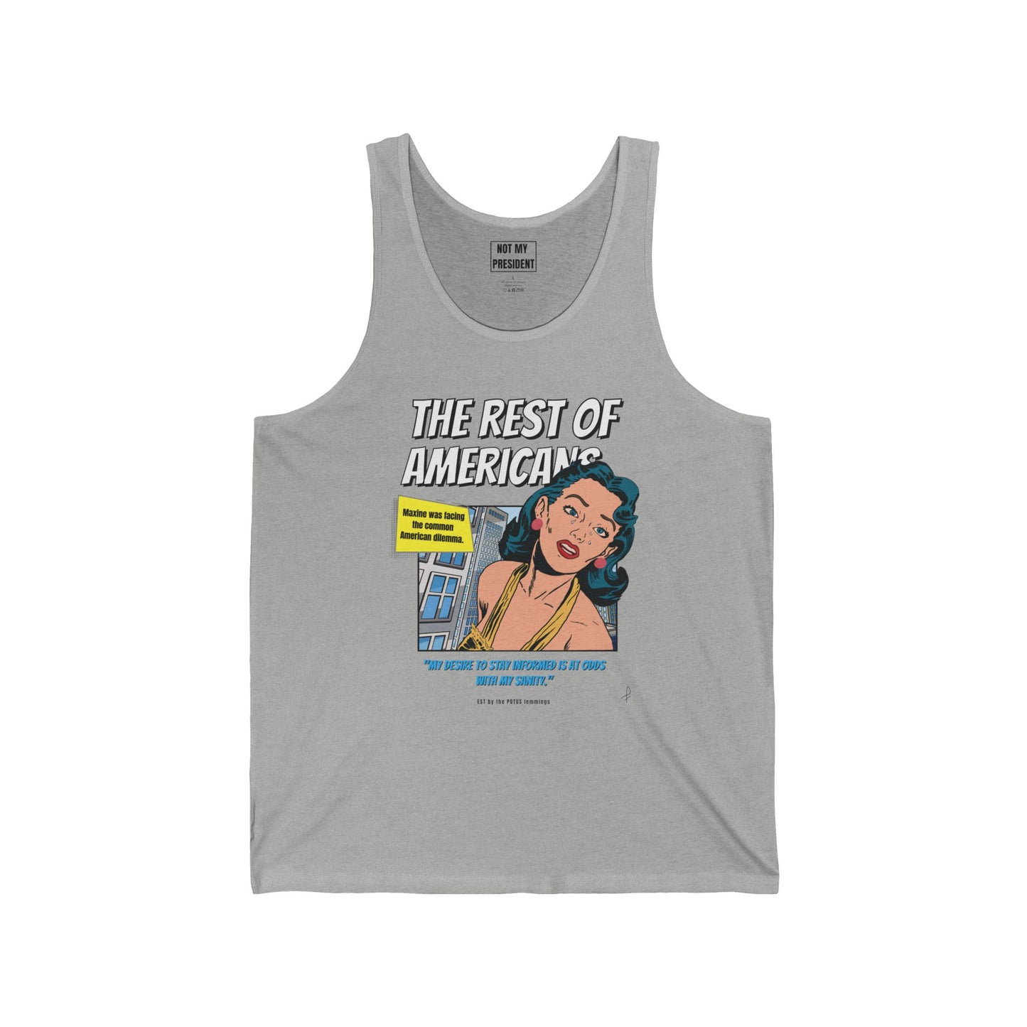 'The Rest of Americans' - Retro Graphic Tank top