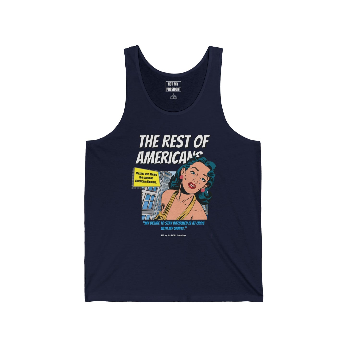 'The Rest of Americans' - Retro Graphic Tank top