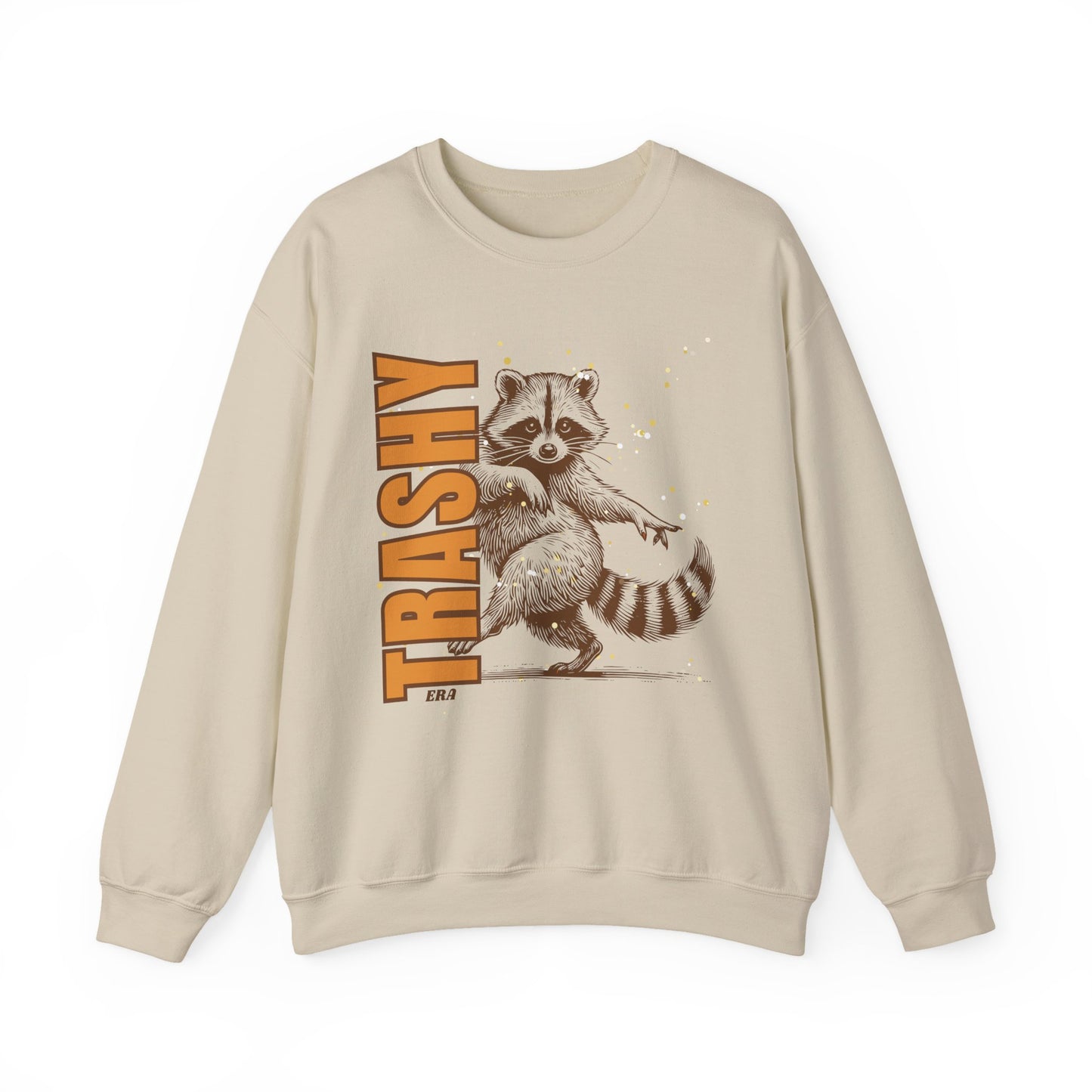 "Trashy Era" Retro Raccoon - crew sweatshirt