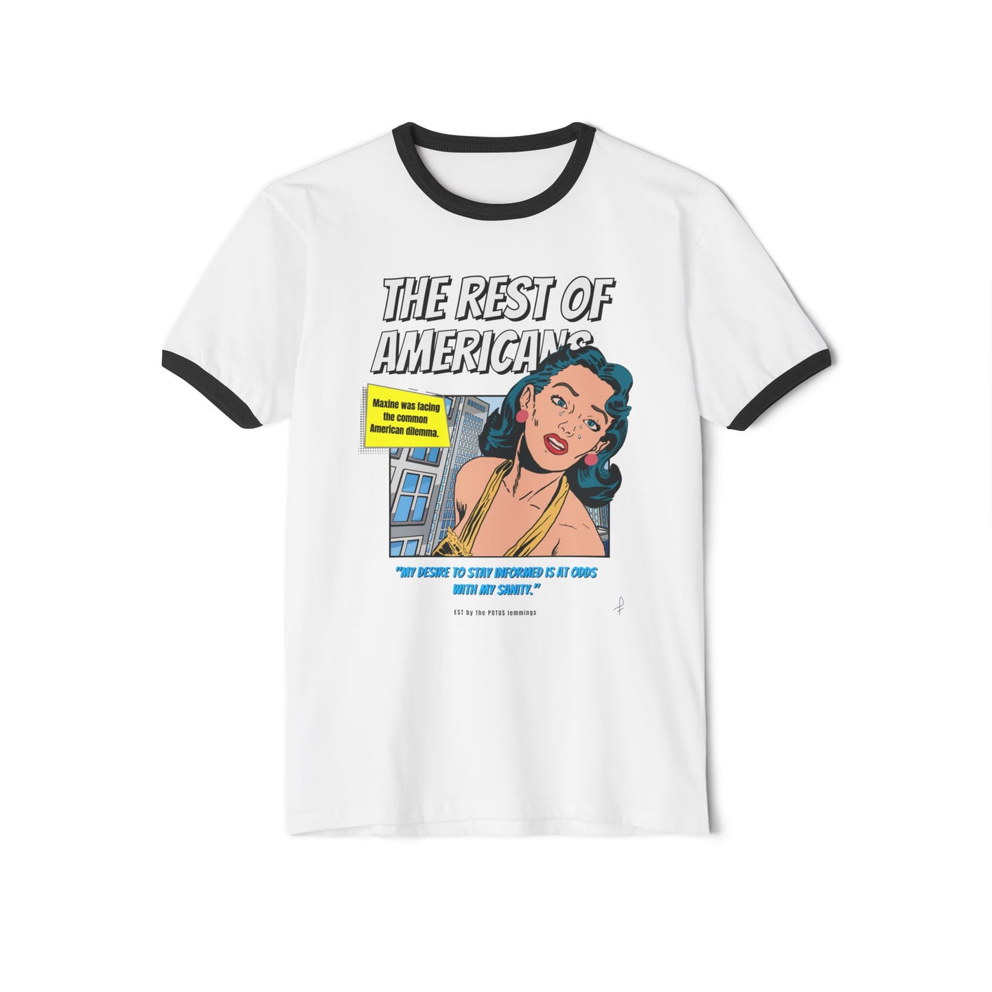 "The Rest of Americans" - Retro Cotton Ringer T-Shirt