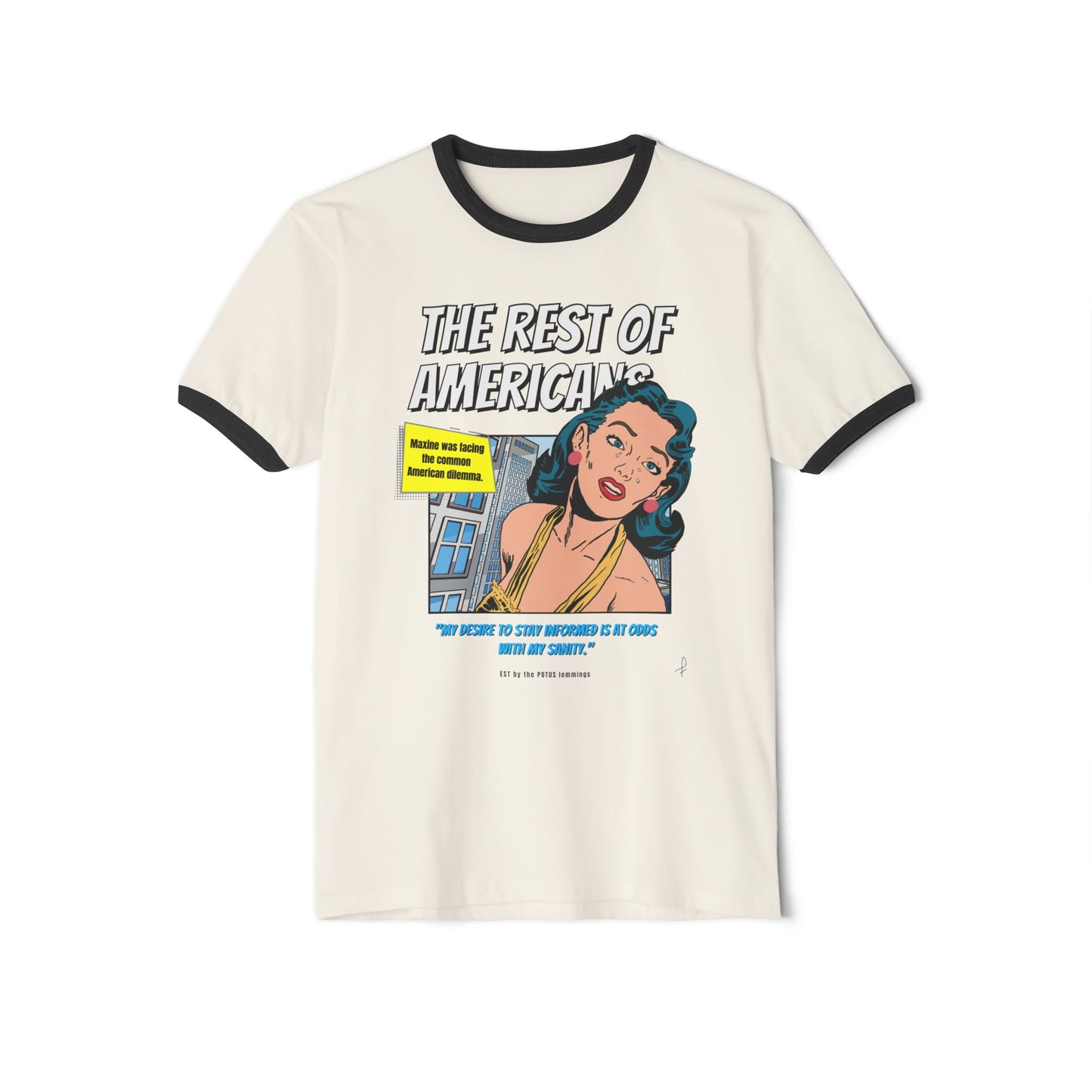 "The Rest of Americans" - Retro Cotton Ringer T-Shirt
