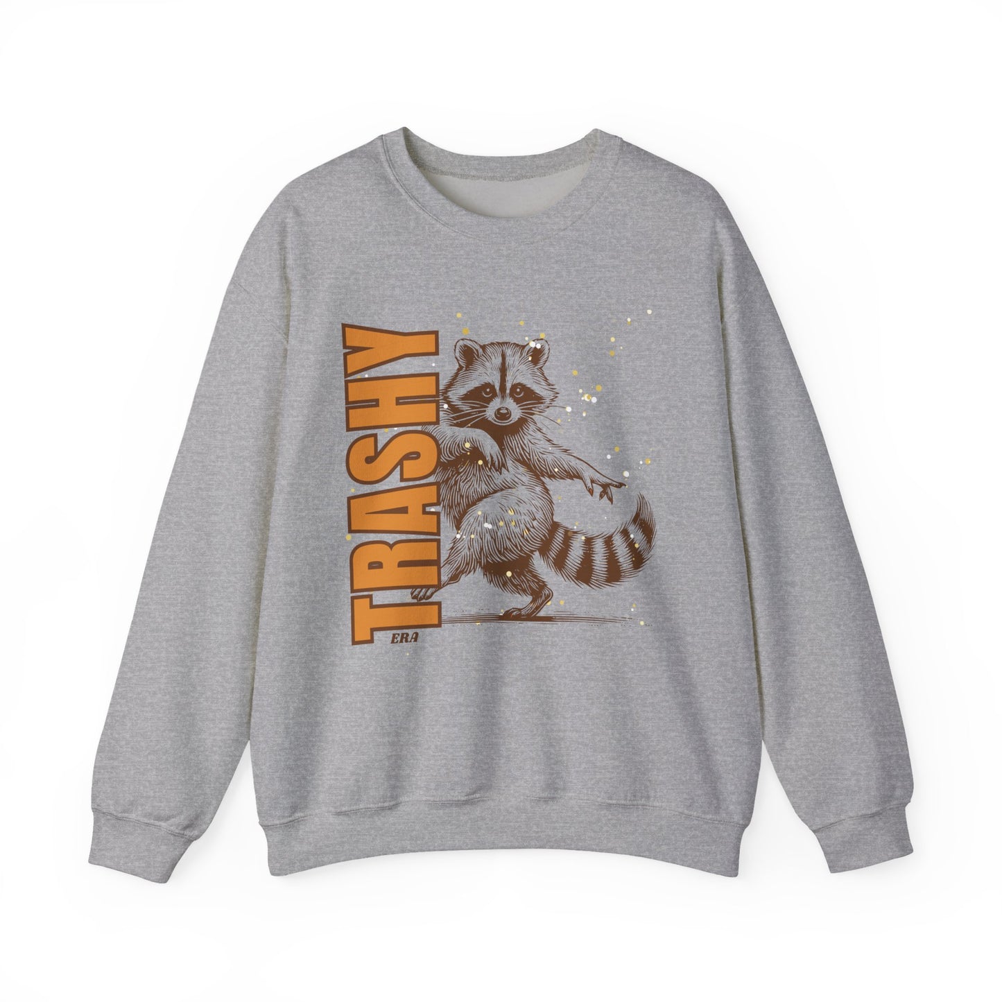 "Trashy Era" Retro Raccoon - crew sweatshirt