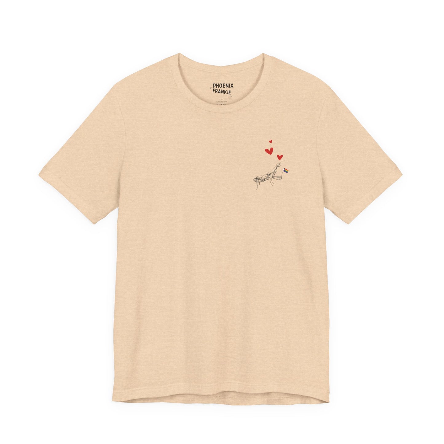 queer mantis love - graphic tee