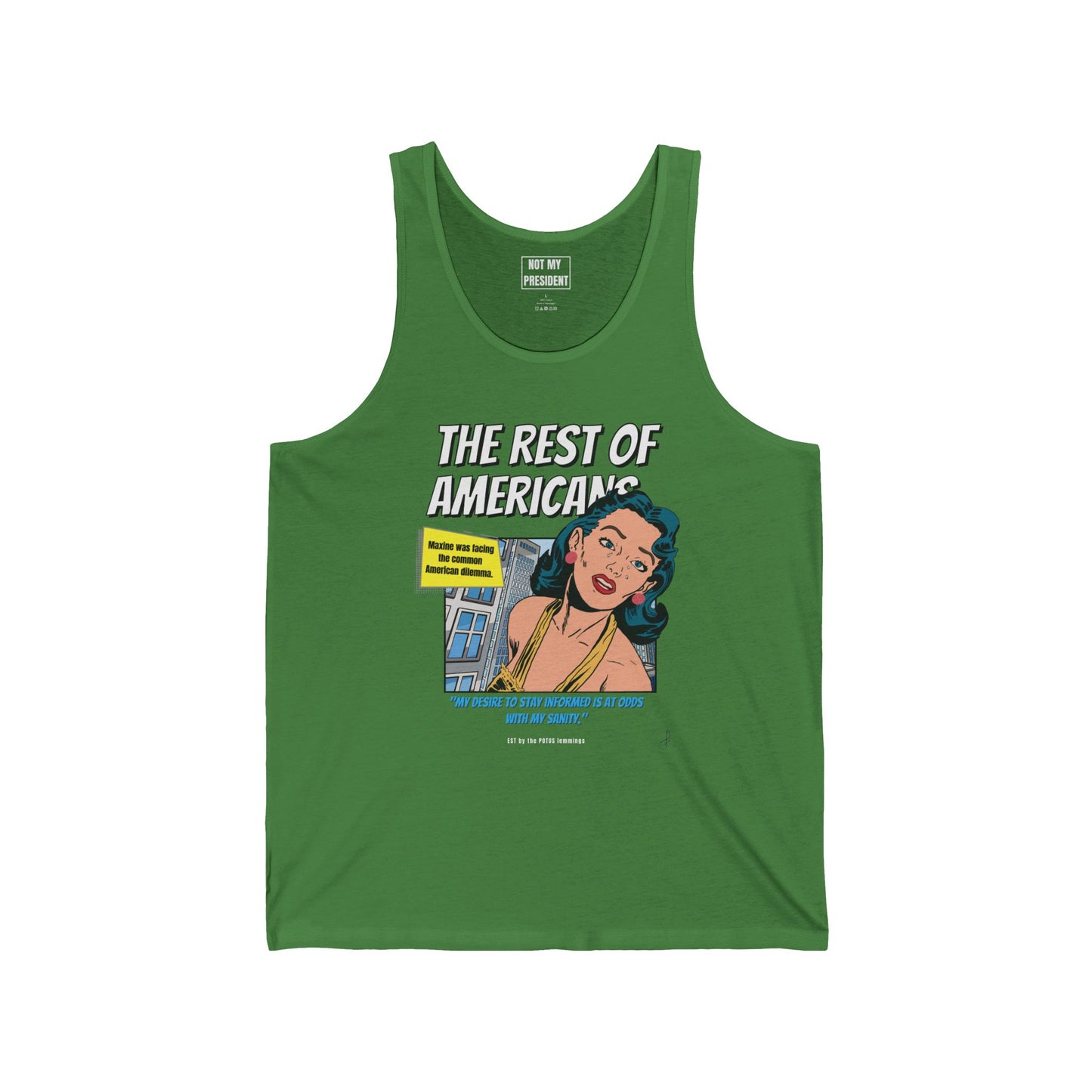 'The Rest of Americans' - Retro Graphic Tank top