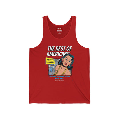 'The Rest of Americans' - Retro Graphic Tank top