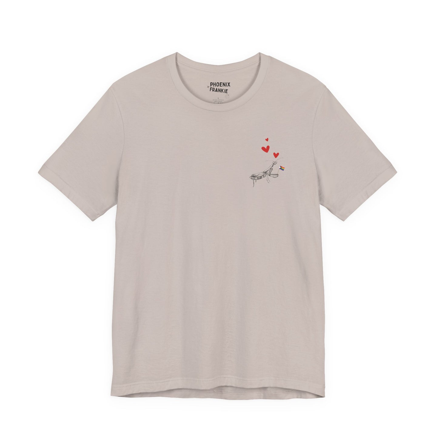 queer mantis love - graphic tee