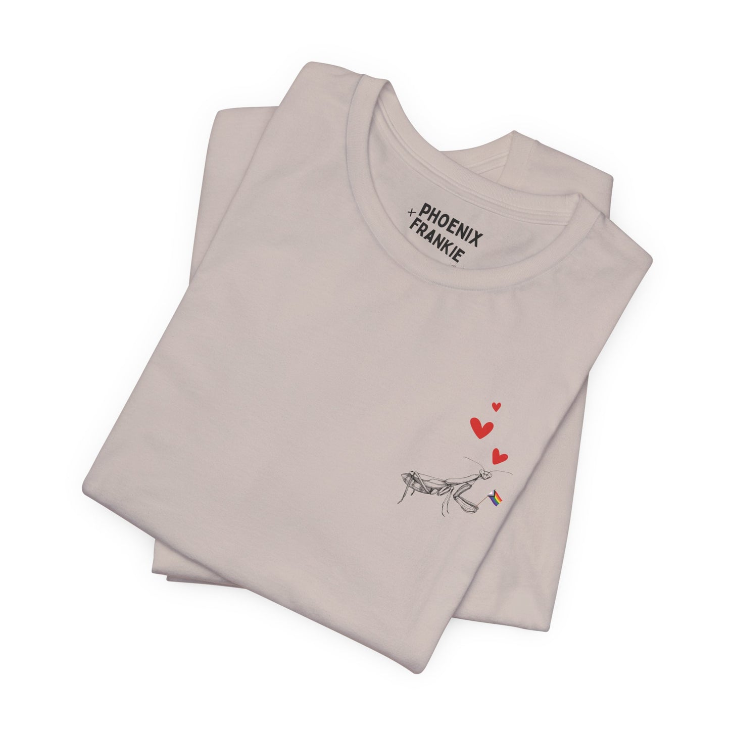 queer mantis love - graphic tee