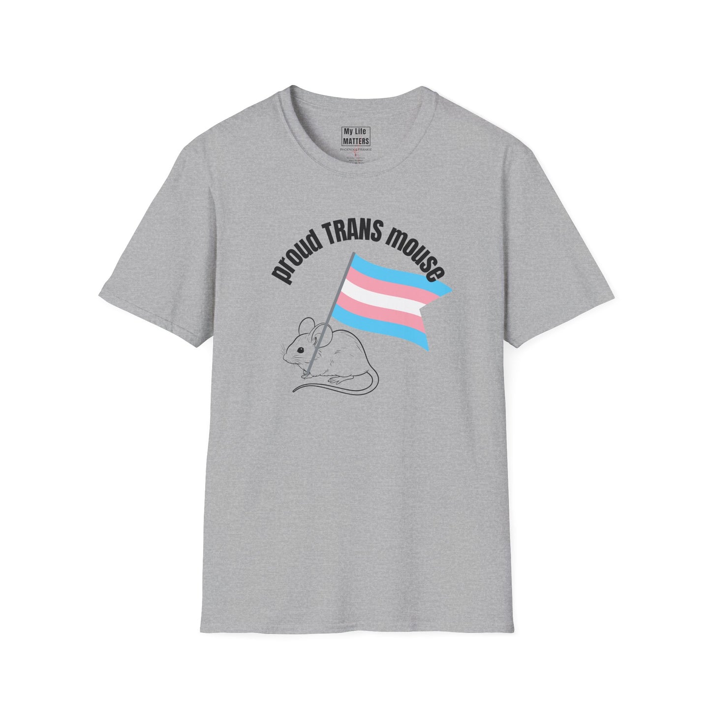 "Proud Trans Mouse"-T-Shirt