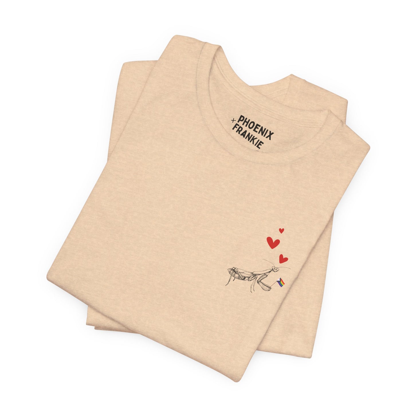 queer mantis love - graphic tee