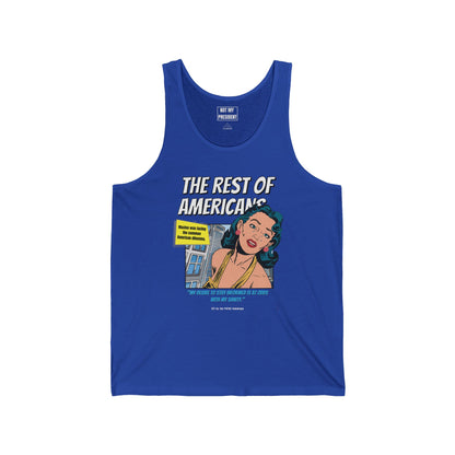 'The Rest of Americans' - Retro Graphic Tank top