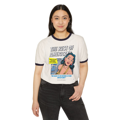 "The Rest of Americans" - Retro Cotton Ringer T-Shirt