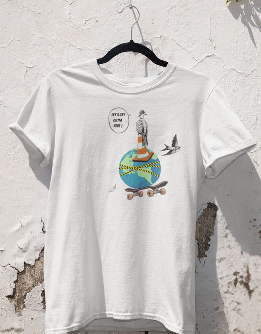 let's get outta here - graphic tee