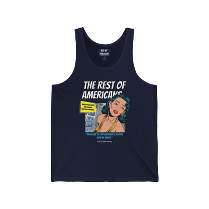 'The Rest of Americans' - Retro Graphic Tank top