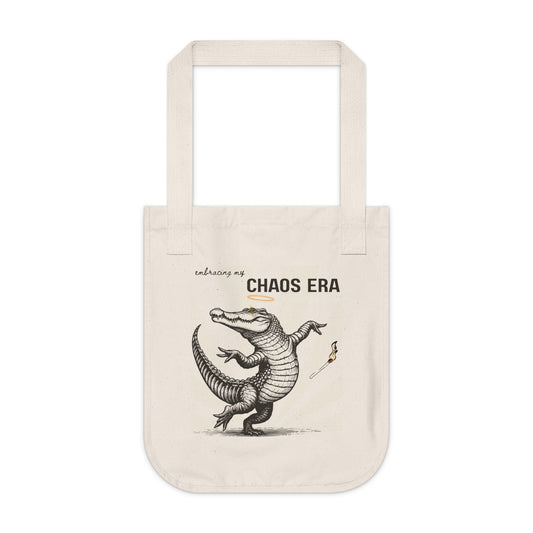 Chaos Era Organic Canvas Tote Bag | Eco-Friendly, Reusable Shopping Bag