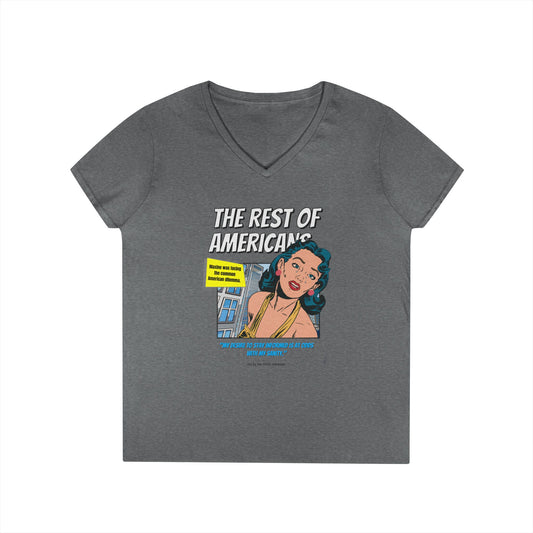 'The rest of Americans' - V-Neck T-shirt