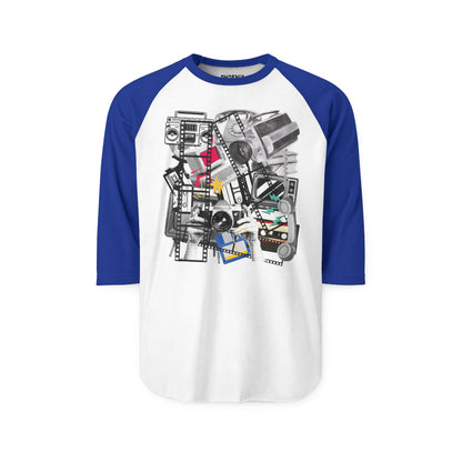 Nostalgia collage - Unisex Three-Quarter Sleeve Raglan Shirt