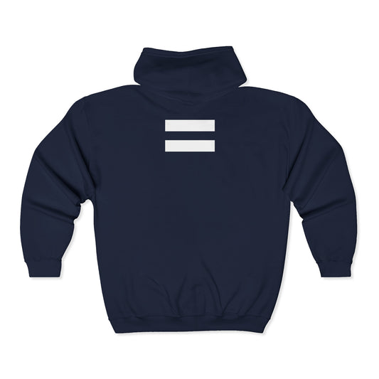 hate won't make me straight - full zip hoodie