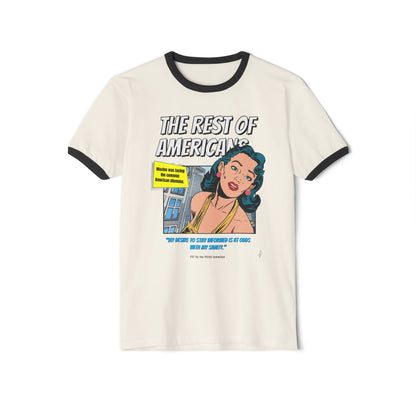 "The Rest of Americans" - Retro Cotton Ringer T-Shirt