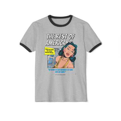 "The Rest of Americans" - Retro Cotton Ringer T-Shirt