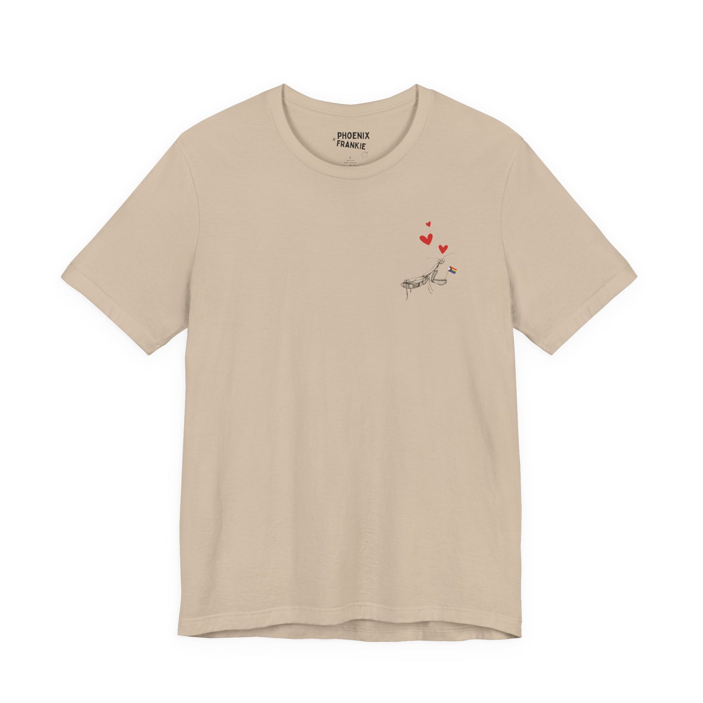 queer mantis love - graphic tee