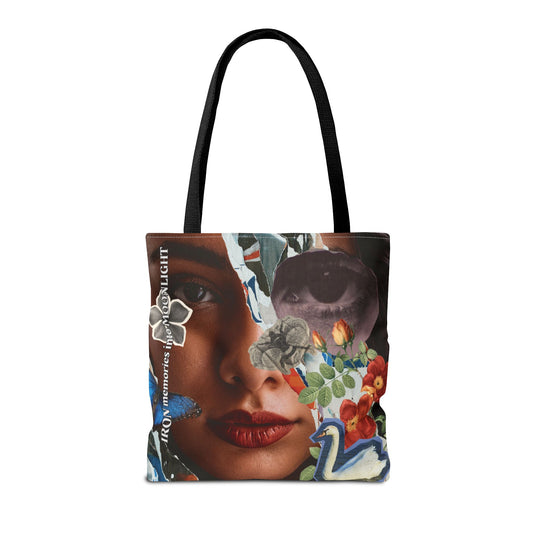 surreal art tote bag - memories to moonlight