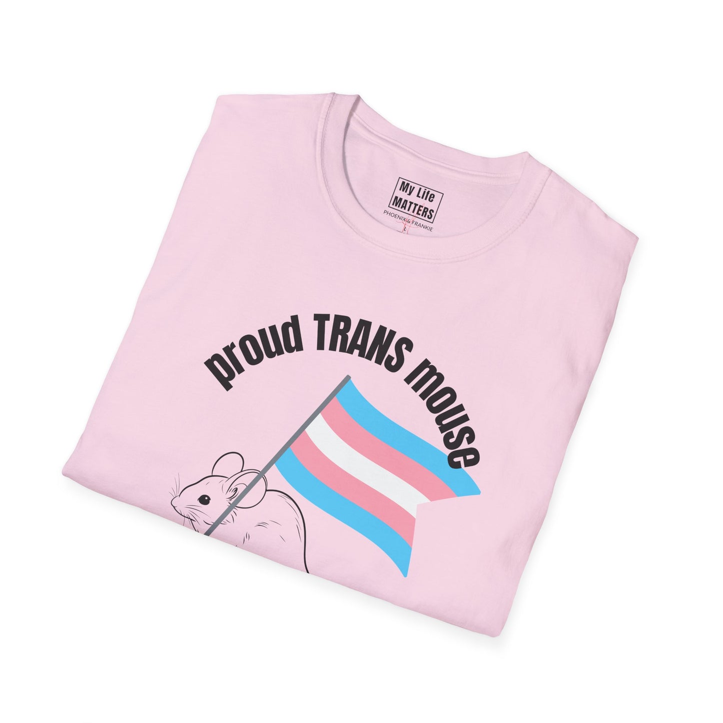 "Proud Trans Mouse"-T-Shirt